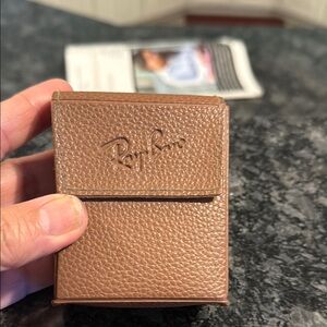 Ray-Ban Tan Leather Case